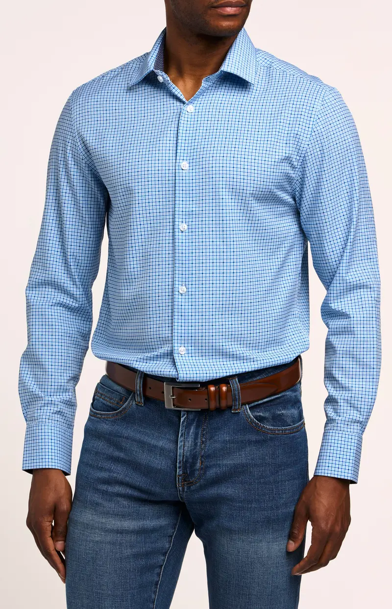 Construct Performance Plaid Dress Shirt 1