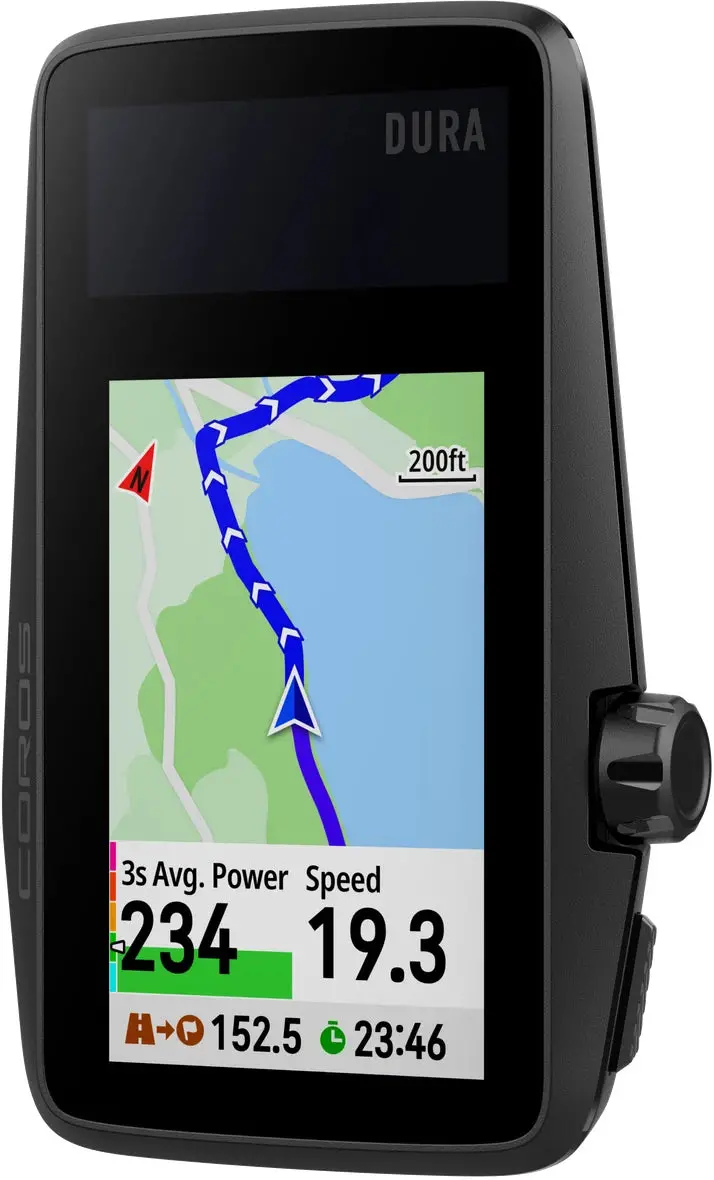 Coros Dura Solar-Powered Gps Cycling Computer – Black 1