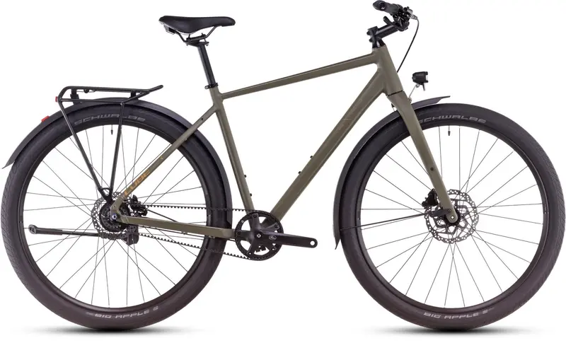 Cube Hyde Pro Fe Hybrid Bike 2025 – Dusty Olive Green 1