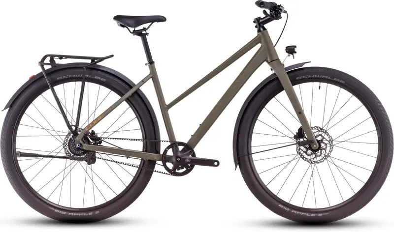 Cube Hyde Pro Fe Hybrid Commuter Bike 2025 – Dusty Olive 1