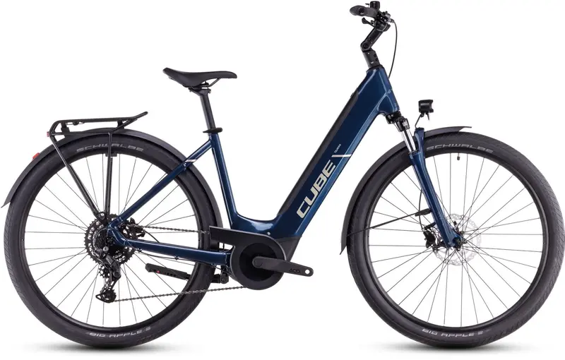 Cube Touring Hybrid One 500 2025 Electric Hybrid Bike – Deep Sea Blue 1