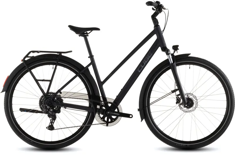 Cube Touring One Trapeze-Style Hybrid Bike – 2026 Midnight Black 1