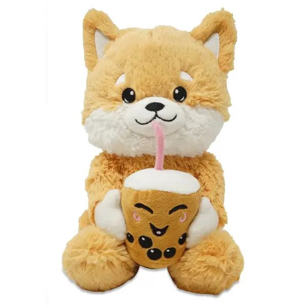Cuddle Barn Bff Furever Sippin’ Shiba Twirler Plush Figure 1