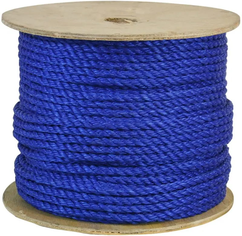 Cwc Blue Twisted Polypropylene Rope – 5/16" × 600 Feet 1