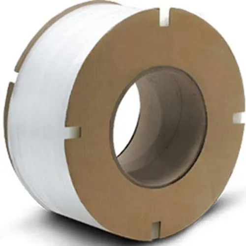 Cwc Polypro Machine-Grade Strapping – White, 1/2" × 7200', 500-Lb Tensile Strength (8×8 Core) 1