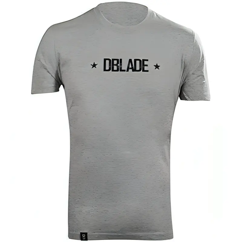 Dblade Corporate Print Work Shirt For Men – Grey Short Sleeve 1
