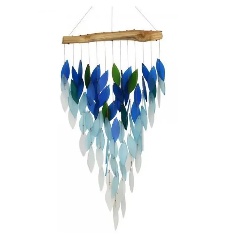 Deluxe Ocean-Themed Ombre Glass Waterfall Wind Chime 1