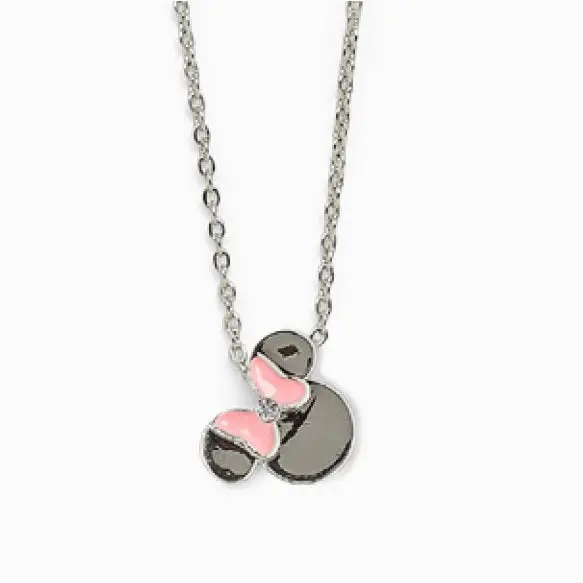Disney Minnie Mouse Pura Vida Pendant Necklace With Pink Bow 1