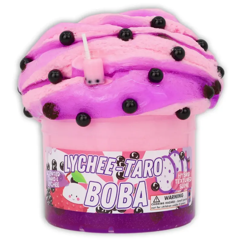 Dope Slime Lychee Taro Boba Bubble Tea Slime – 8 Oz 1