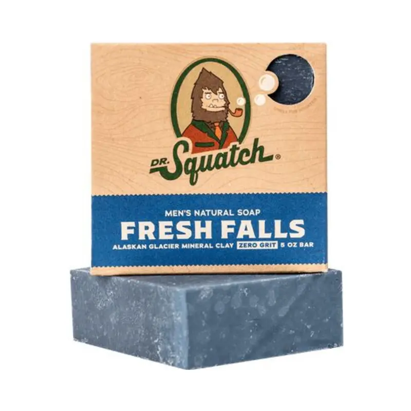 Dr. Squatch Fresh Falls Natural Men’S Bar Soap – Crisp & Clean 1.39 Oz 1