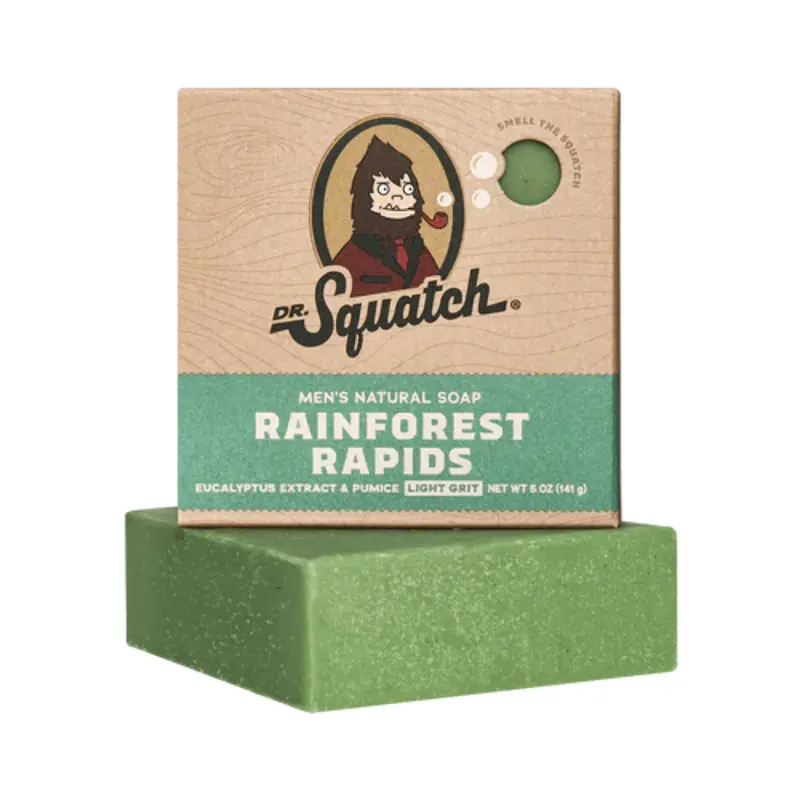 Dr. Squatch Rainforest Rapids Natural Men’S Bar Soap – Invigorating 1.39 Oz 1