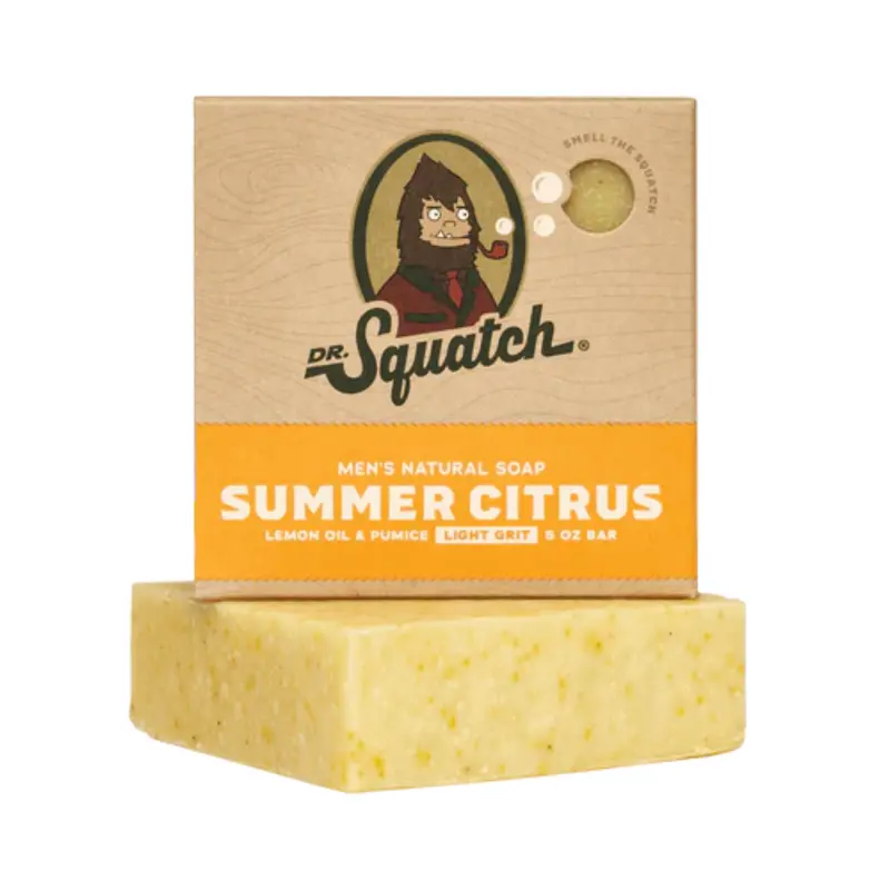 Dr. Squatch Summer Citrus All-Natural Men’S Bar Soap – Refreshing 1.39 Oz Formula 1