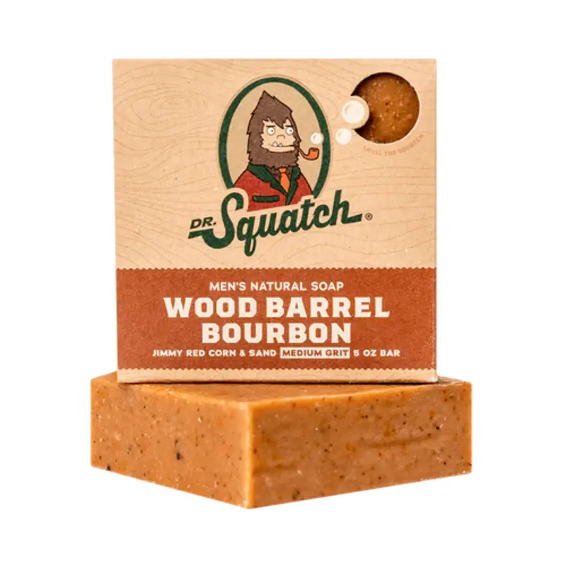 Dr. Squatch Wood Barrel Bourbon Scented Natural Bar Soap For Men – 1.39 Oz 1