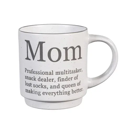 Fun-Filled Mom-Themed 14 Oz Ceramic Coffee Mug Featuring Lighthearted Role Titles 1