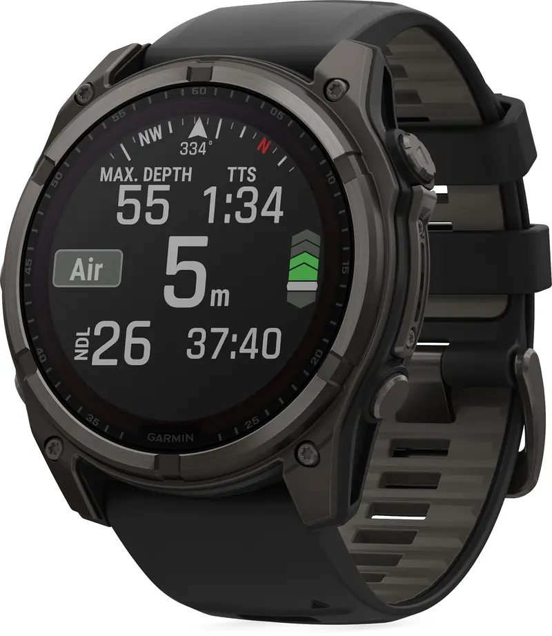 Garmin Fenix 8 Grey 51Mm Sapphire Solar Multisport Watch With All-Day Power 1