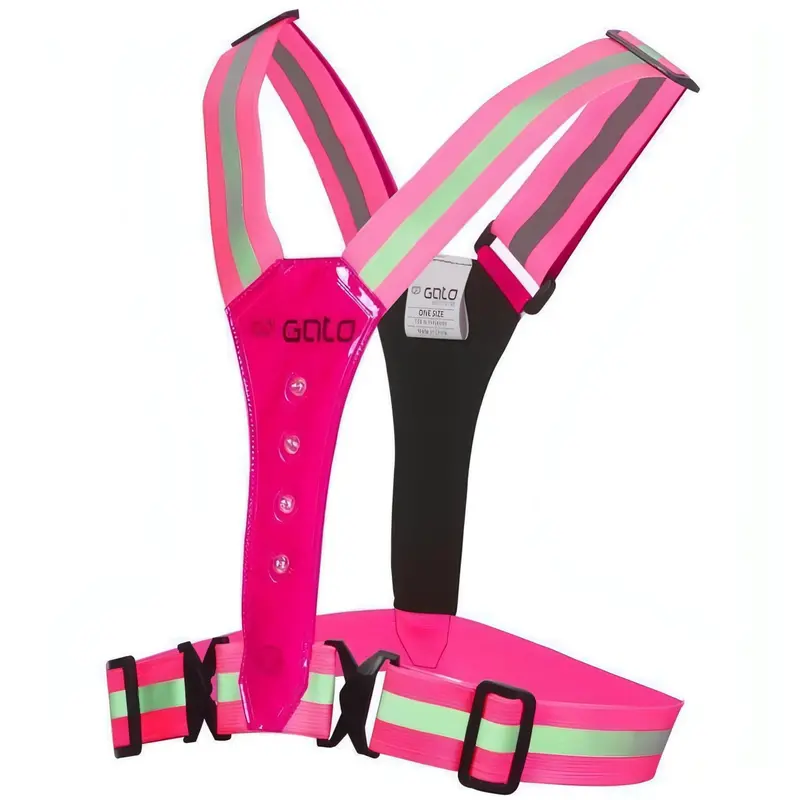 Gato Sports Led Safety Vest For Women – Vibrant Pink 1