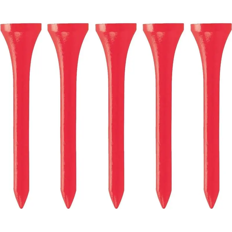 Gmtee 30-Pack Premium 2.75-Inch Plastic Golf Tees – Vibrant Red 1