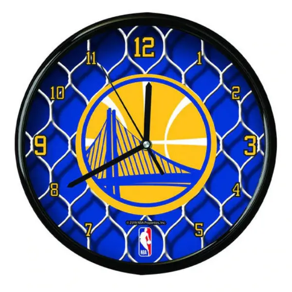 Golden State Warriors Net Clock – Nba Team Wall Clock 1