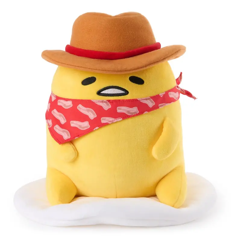 Gund Gudetama Cowboy Plush – 9" Laid-Back Western Egg Toy 1