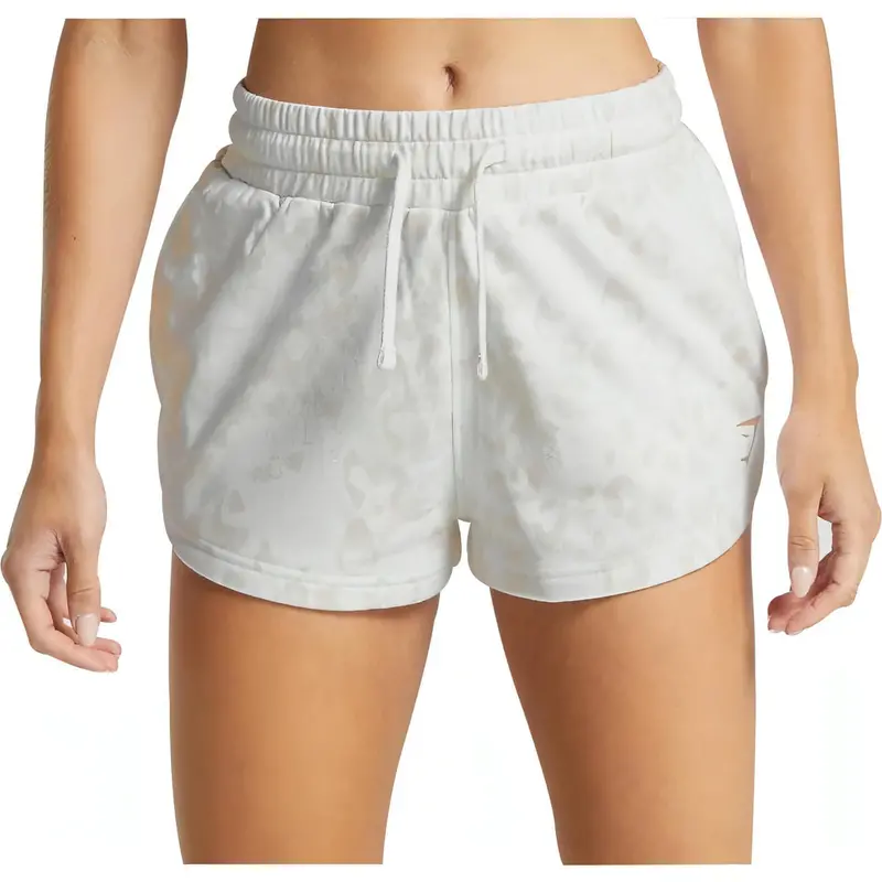 Gymshark Animal Print Training Shorts – Crisp White 1