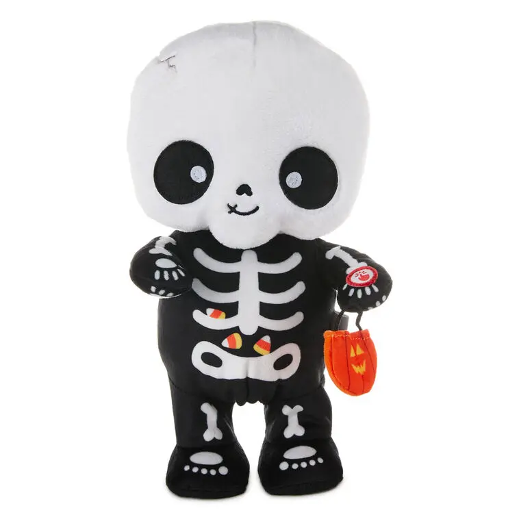 Hallmark Animated Trick-Or-Treat Skeleton Plush Toy – 10 Inch With Sound & Motion 1