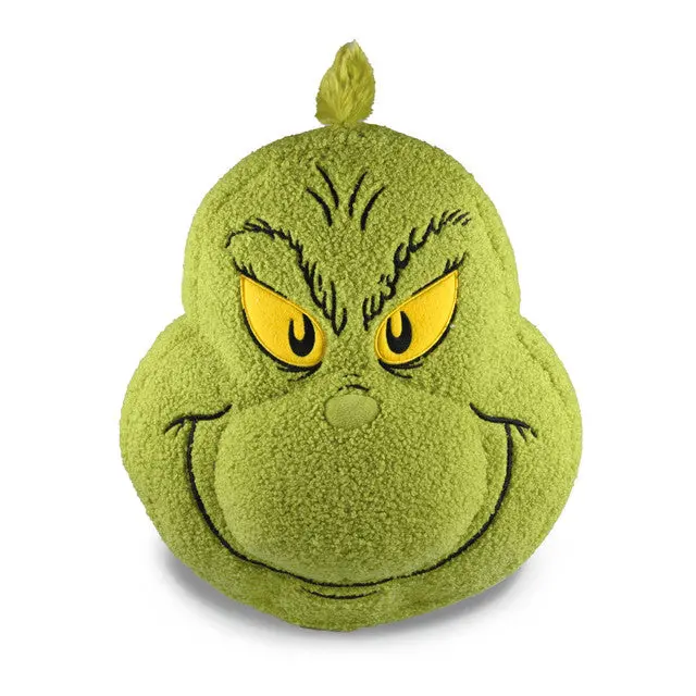 Hallmark Dr. Seuss Grinch Face Pillow – How The Grinch Stole Christmas™ Themed Decor 1
