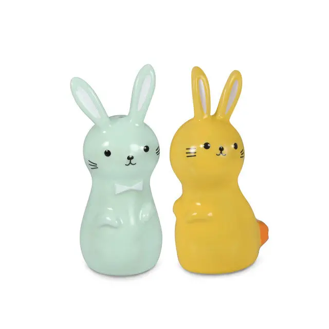 Hallmark Pastel Bunny Salt & Pepper Shaker Set (2 Pcs) 1