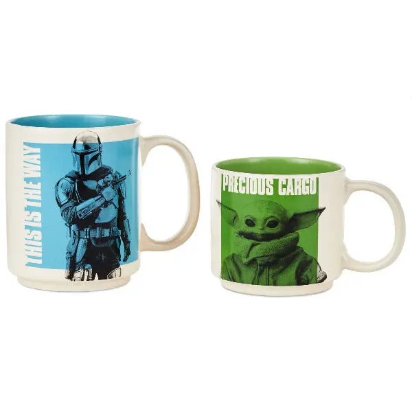 Hallmark Star Wars Mandalorian And Grogu Stacking Mug Set (2 Pcs) 1