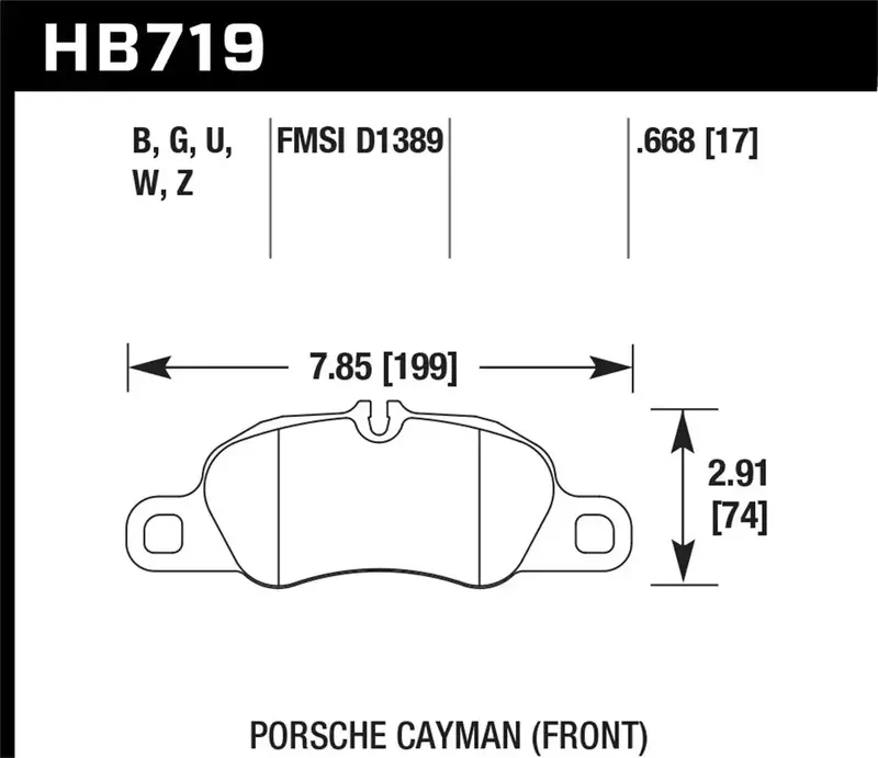 Hawk Performance Dtc-80 Racing Brake Pads – 0.668-Inch Thickness For Track & Street Use (Hb719Q.668) 1