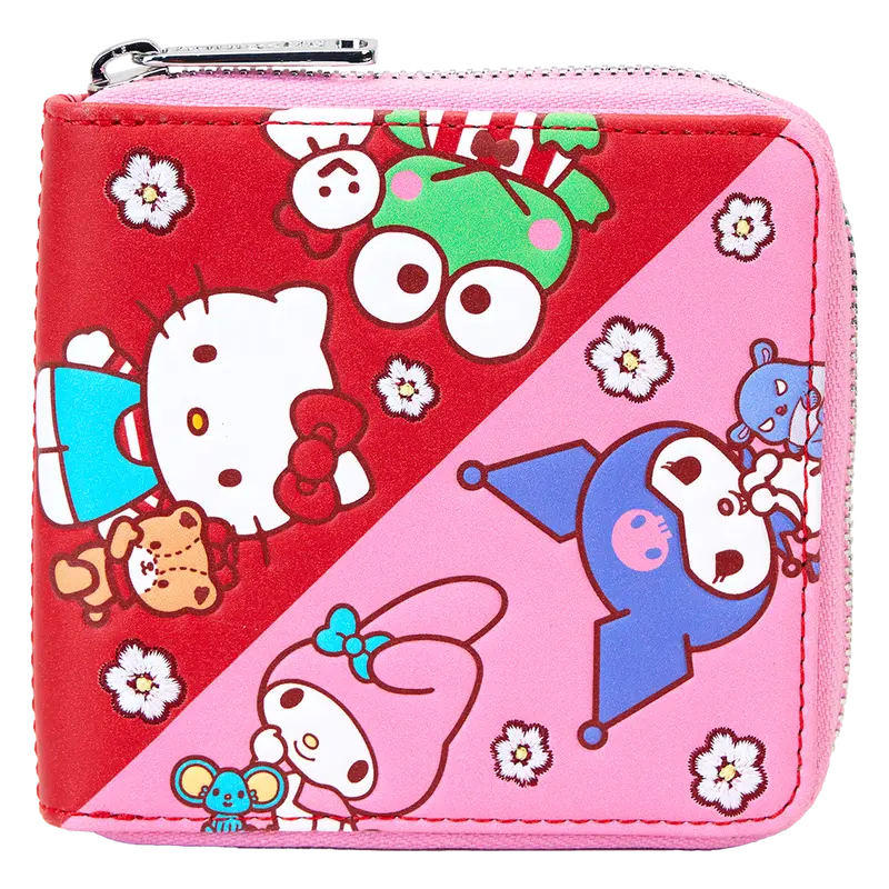 Hello Kitty & Friends Colorblock Zip Wallet – Loungefly Sanrio Unisex Accessory 1