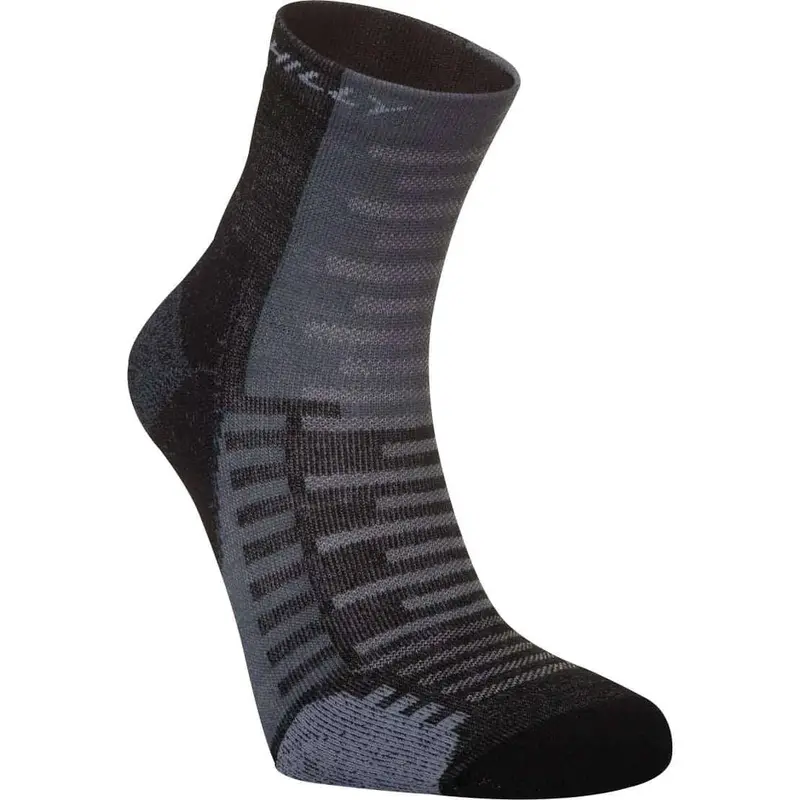 Hilly Active Anklet Running Socks – True Black 1