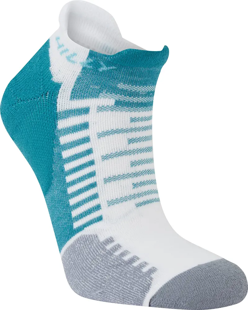 Hilly Active Socklet – White Lightweight Running Socks 1