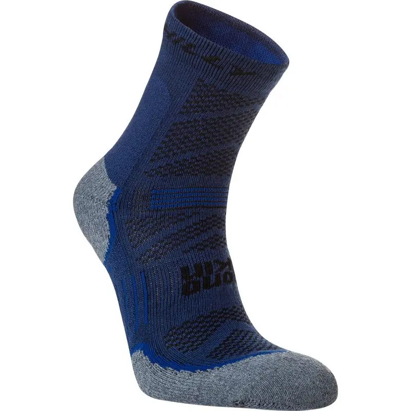 Hilly Supreme Max Anklet Running Socks – Vibrant Blue Performance Fit 1