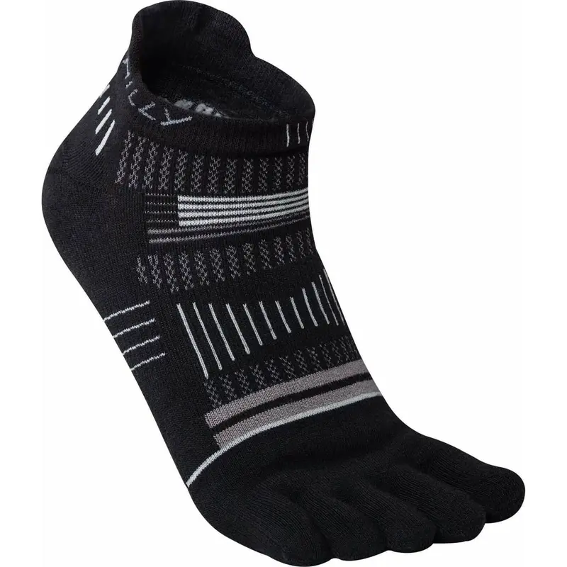 Hilly Toeless Running Socklets For Women & Men – Matte Black 1