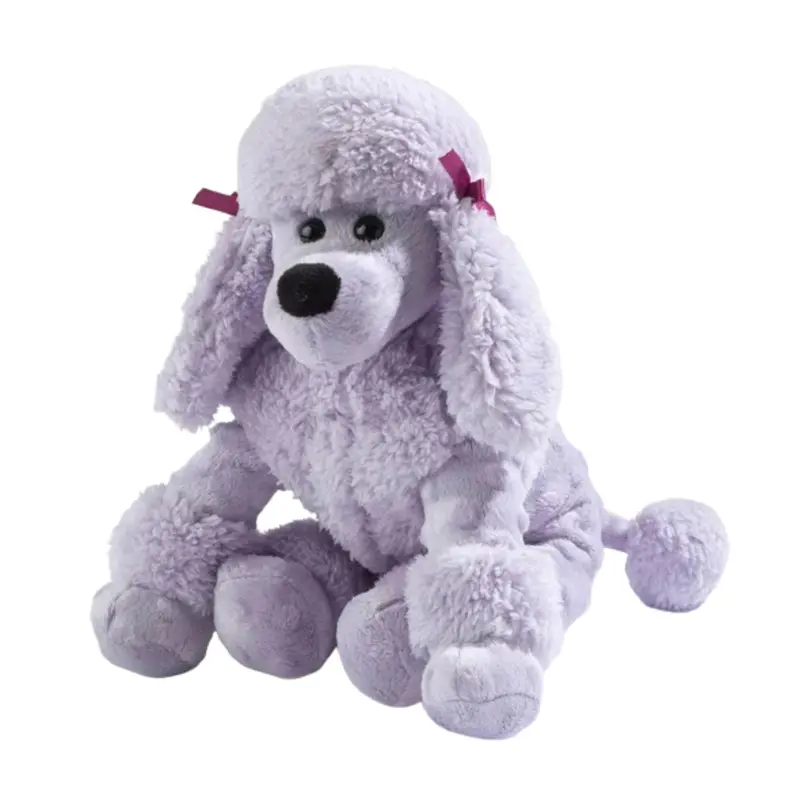 Huggable Microwavable Lavender Plush Poodle – Lulu (11") 1