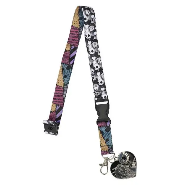 Jack And Sally Metal Charm Lanyard – The Nightmare Before Christmas Inspired Accessory 1