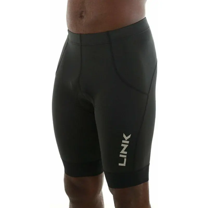 Link Ride Men’S Padded Cycling Shorts – Black 1