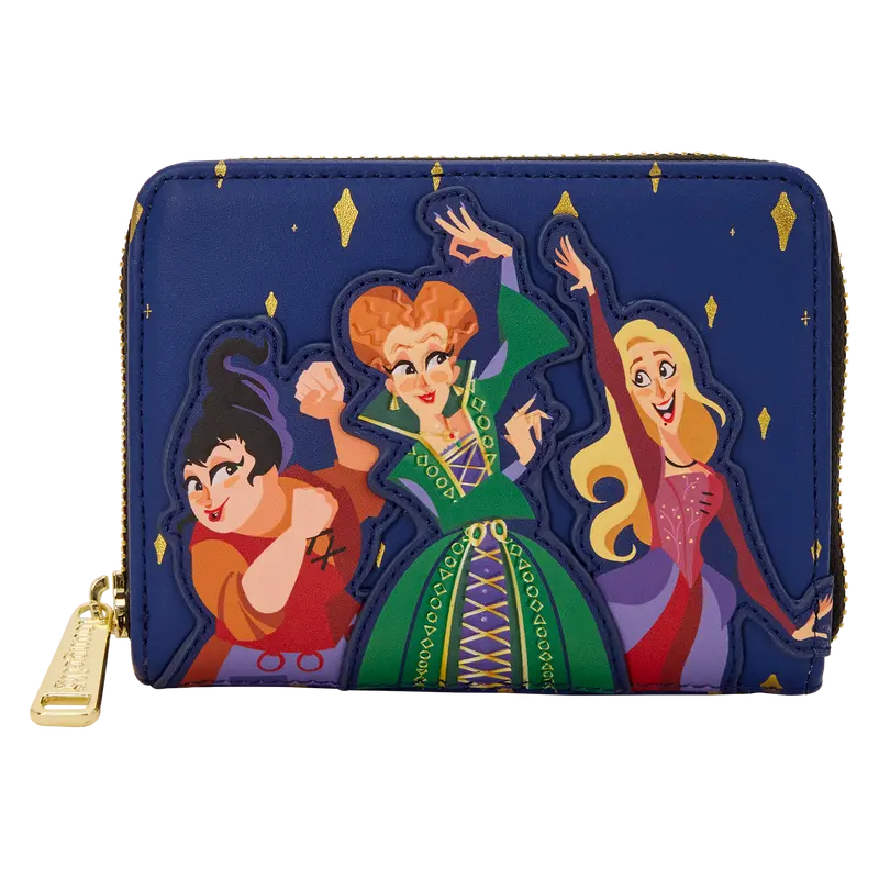Loungefly Disney Hocus Pocus Sanderson Sisters Night Sky Zip-Around Wallet 1