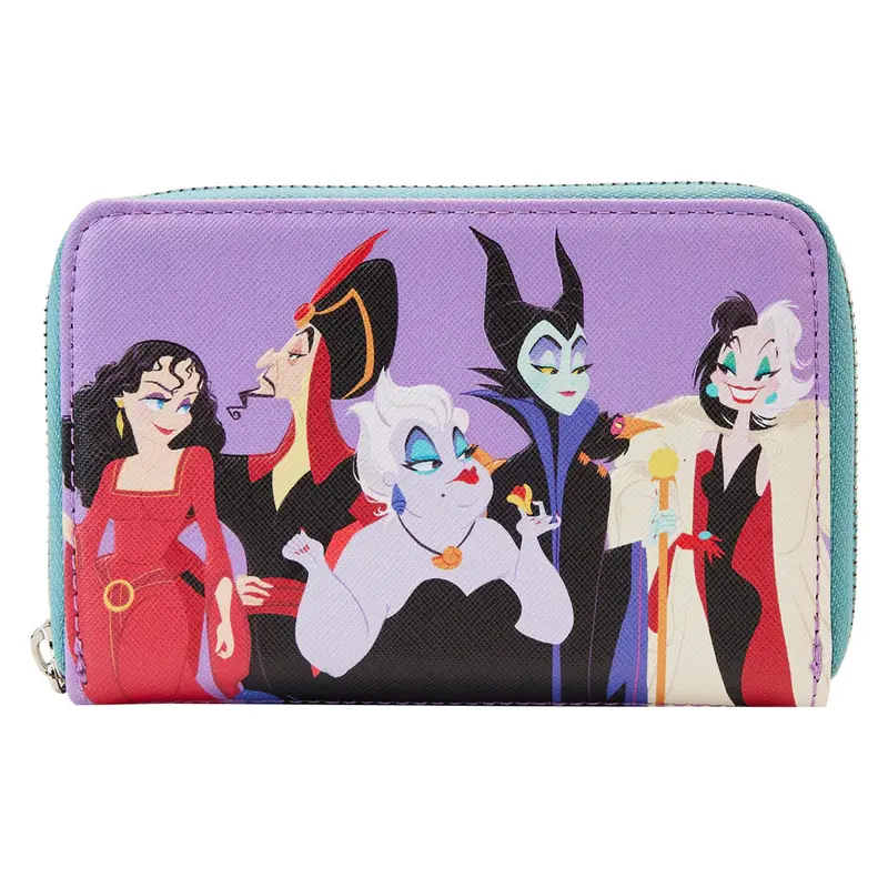 Loungefly Disney Villains Color-Blocked Zip-Around Wallet 1
