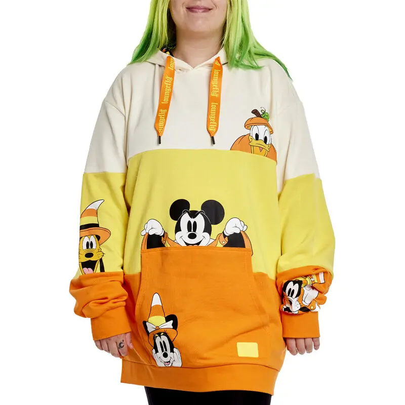 Loungefly Mickey & Friends Candy Corn Hoodie – Unisex Disney Apparel 1