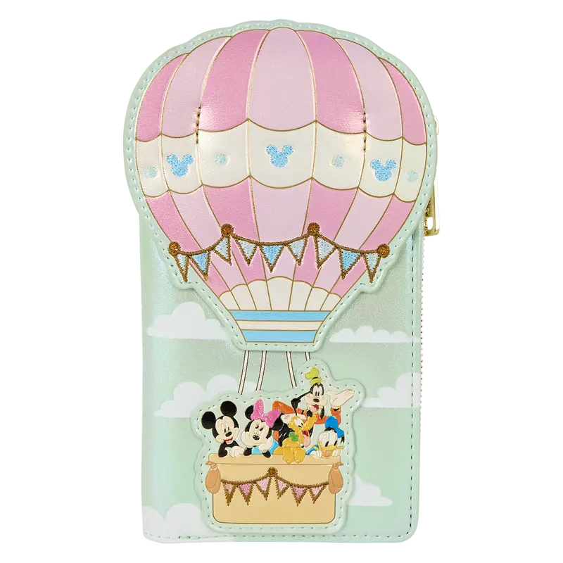 Loungefly Mickey & Friends Hot Air Balloon Flap Wallet 1