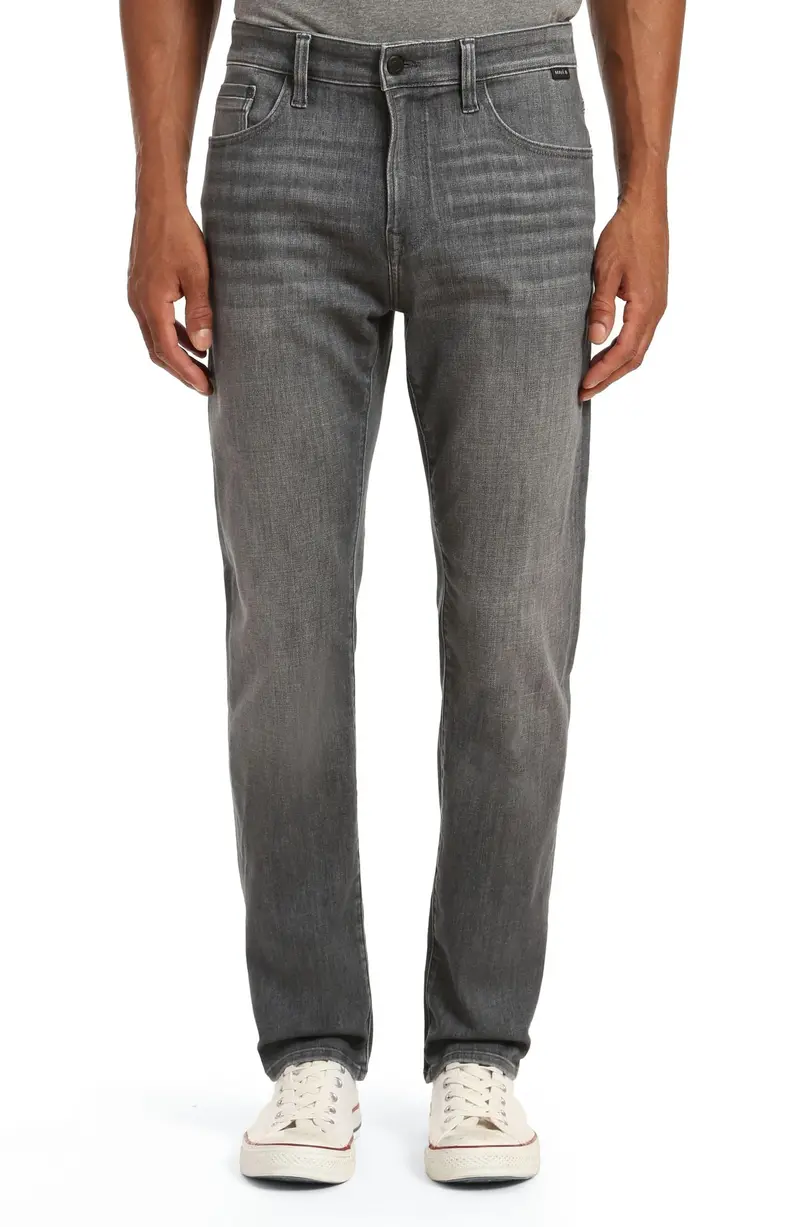 Mavi Jake Mid-Grey Slim-Fit Denim Trousers 1