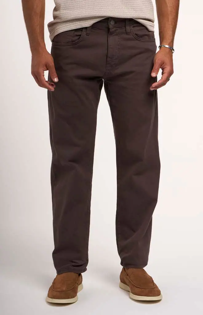 Mavi Zach Straight-Leg Twill Trousers 1