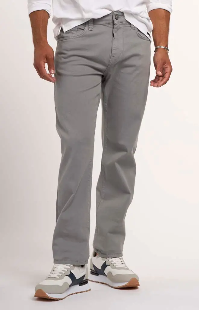 Mavi Zach Straight-Leg Twill Trousers 1