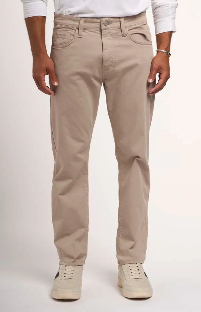 Mavi Zach Twill Straight-Leg Trousers 1