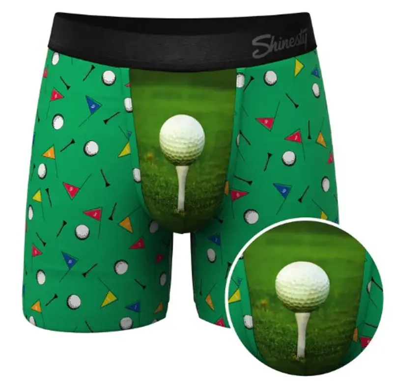 Men'S Hammock Pouch Underwear – Golf-Themed 'Front Nine' Style 1