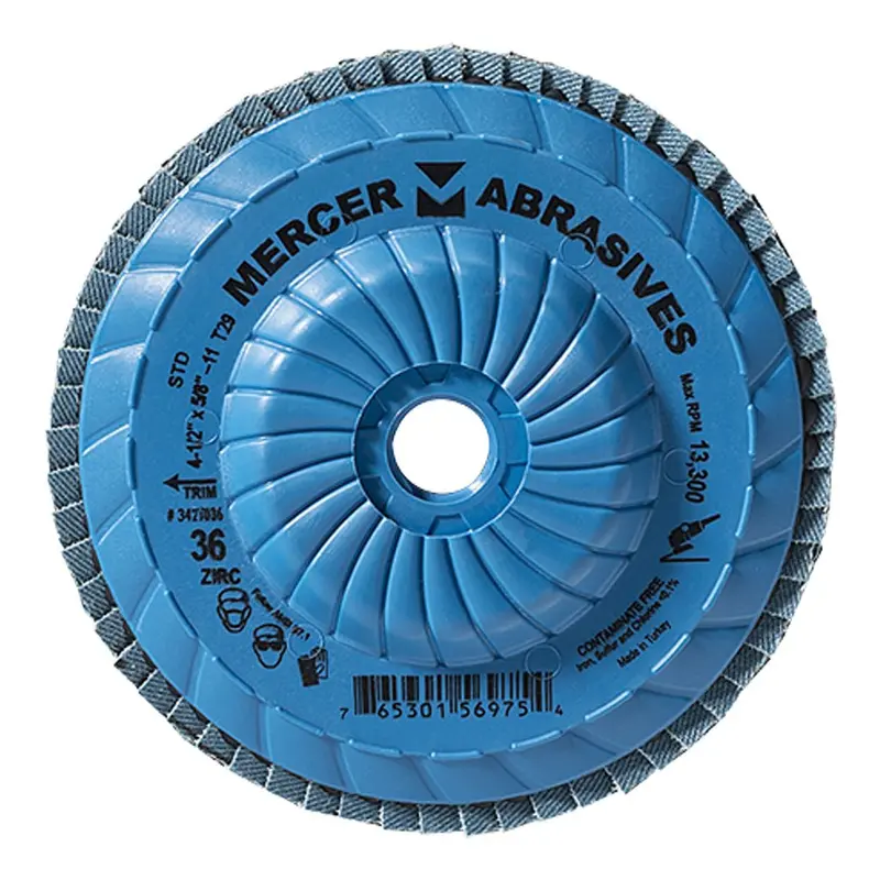 Mercer Industries Trimmable Zirconia Flap Disc – Versatile Surface Conditioning Tool 1