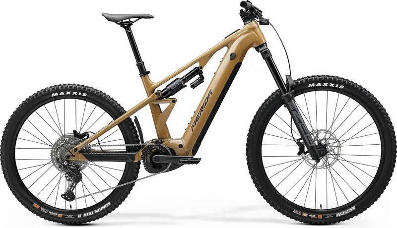 Merida Eone-Forty 500 Electric Full-Suspension Mountain Bike (2025) – Glossy River Clay 1