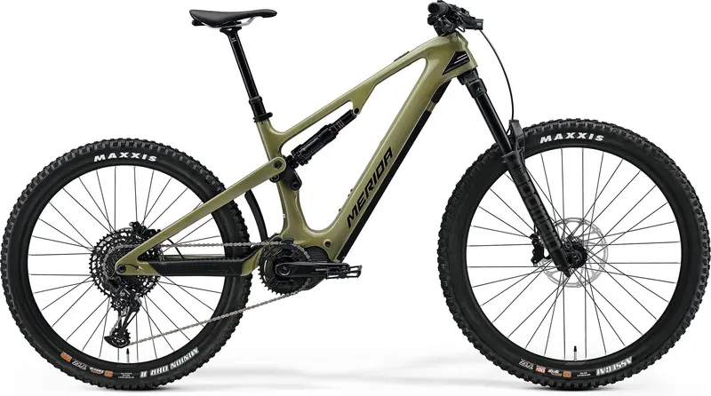 Merida Eone-Sixty 6000 Electric Full-Suspension Mountain Bike – 2024 Model In Green 1