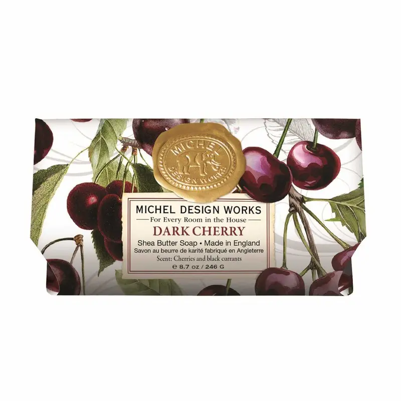 Michel Design Works Dark Cherry Large Bath Soap Bar 1